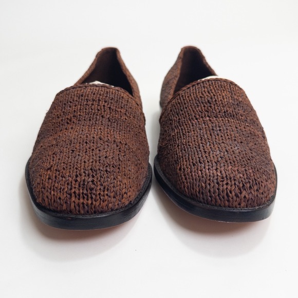 Cole Haan Resort Loafers Men's 10M Brown Woven Leather Artisan Slip On Shoes